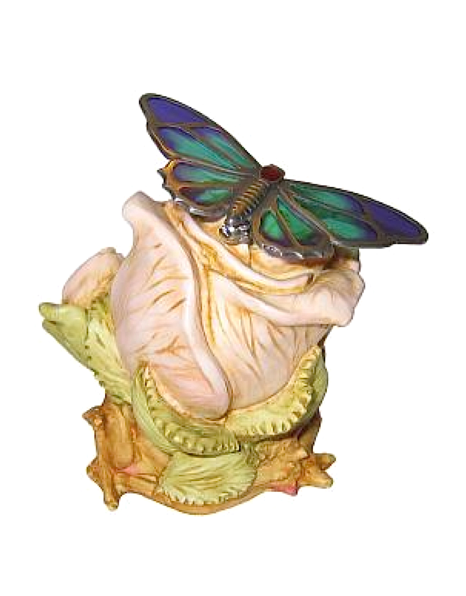 Isle Of Gramarye English Rose w Butterfly Pin by Robert Glover