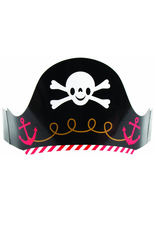Pirate Hats Set 6pk Paper Crown Style Adjustable
