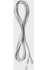 12FT Extension Cord White Wire 3-Channel - Plus 1 Pass-Through Power Channel