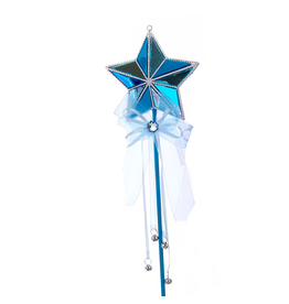 Kurt Adler Shiny Blue Star Fairy Wand Ornament 15 Inch Fairy Decor
