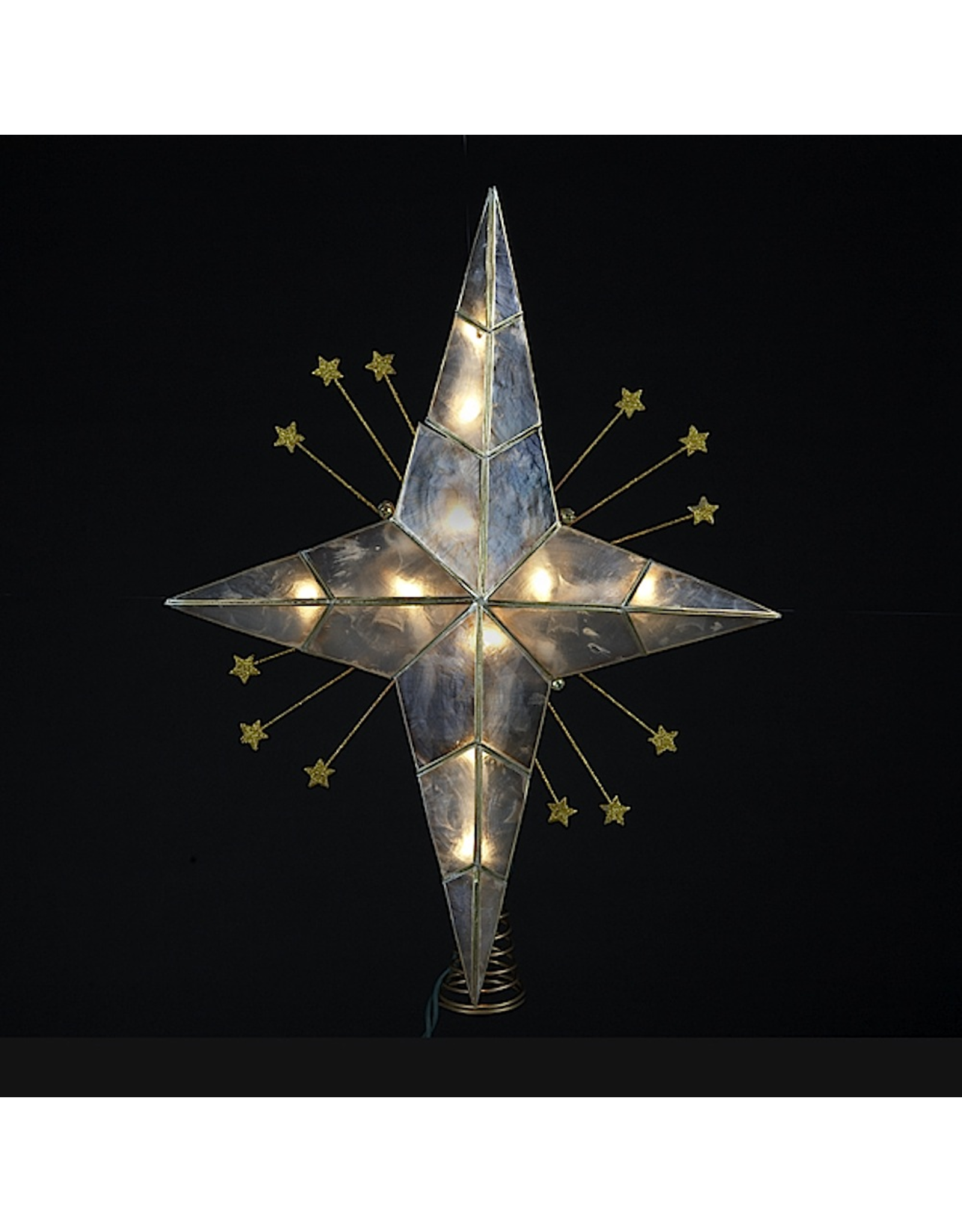 Kurt Adler Christmas Big Bethlehem Star w Small Glittered Rays 10 Light