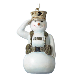 Kurt Adler Marines Snowman Saluting Military Christmas Ornament