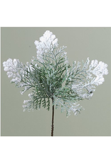Kurt Adler Snow Cedar Pick Christmas Picks Flowers Floral Decor