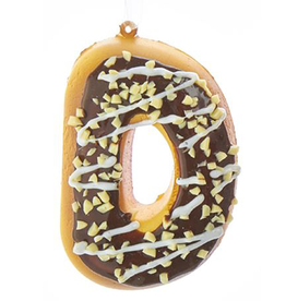 Kurt Adler Squeezable Donut Letter Ornament Initial D