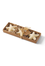 Mud Pie Starfish Candles 3x3 Inches Set of 3