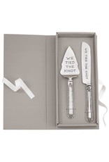 Mud Pie Wedding Cake Serving Set Tied The Knot Cake Server And Knife