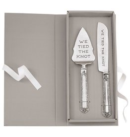 Mud Pie Wedding Cake Serving Set Tied The Knot Cake Server And Knife