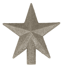 Kurt Adler Mini Christmas Star Tree Topper 4 Inch Silver Petite Treasures
