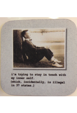 MikWright Greeting Cards Cotton Coaster | Inner Self