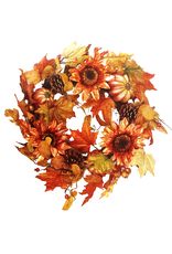 Darice SALE Copper Metallic Sunflower Fall Wreath 24 inch SALE DISPLAY Darice SALE Copper Metallic Sunflower Fall Wreath 24 inch SALE DISPLAY