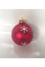 Kurt Adler Glass Christmas Deco Ornament Ball-F