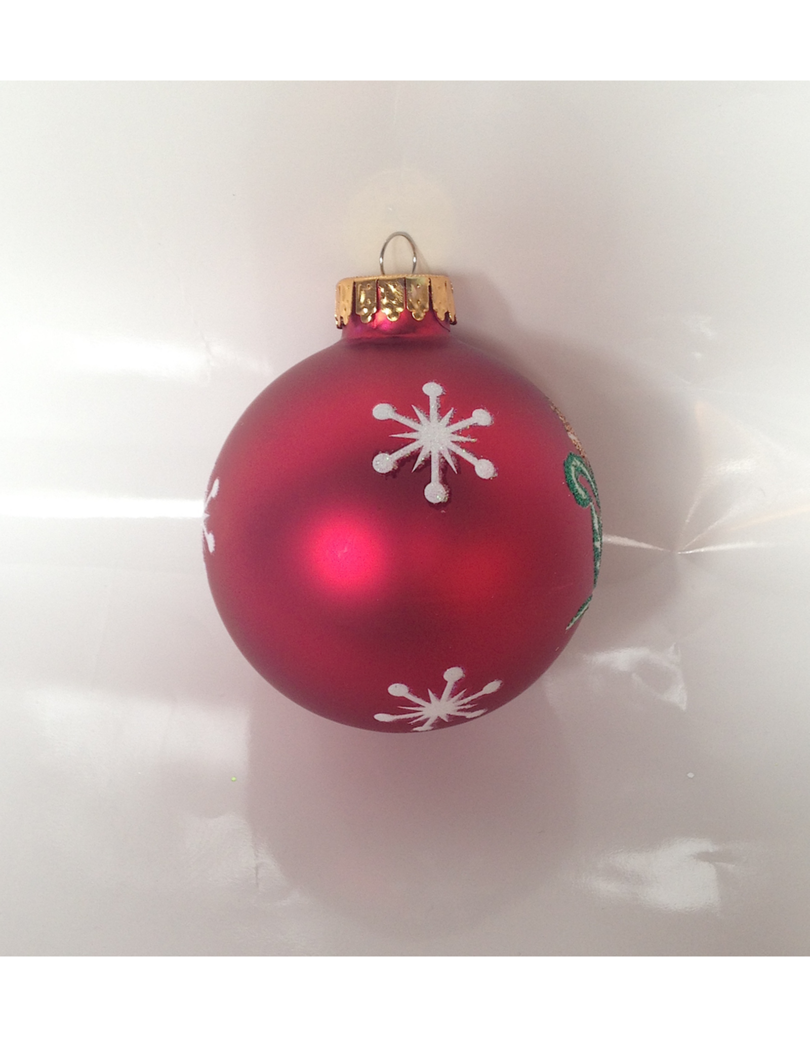 Kurt Adler Glass Christmas Deco Ornament Ball-F