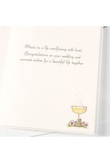 PAPYRUS® Wedding Cards Champagne Glass Pyramid Card