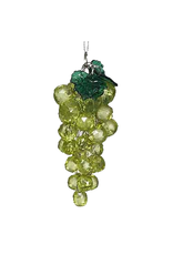 Kurt Adler Beaded Acrylic Wine Grapes Ornaments Green