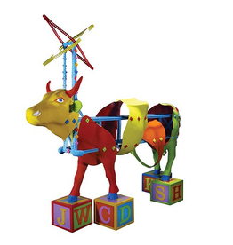 Cow Parade Kids Kowstruction Cow 7260 Retired CowParade Collectible Figurine