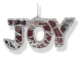 Kurt Adler Christmas Mirror Word Ornament Joy -B