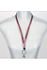 Jacqueline Kent Jewelry Crystal Bling Lanyard Red