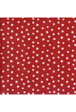 Caspari Paper Lunch Napkins 20ct Small Dots Red
