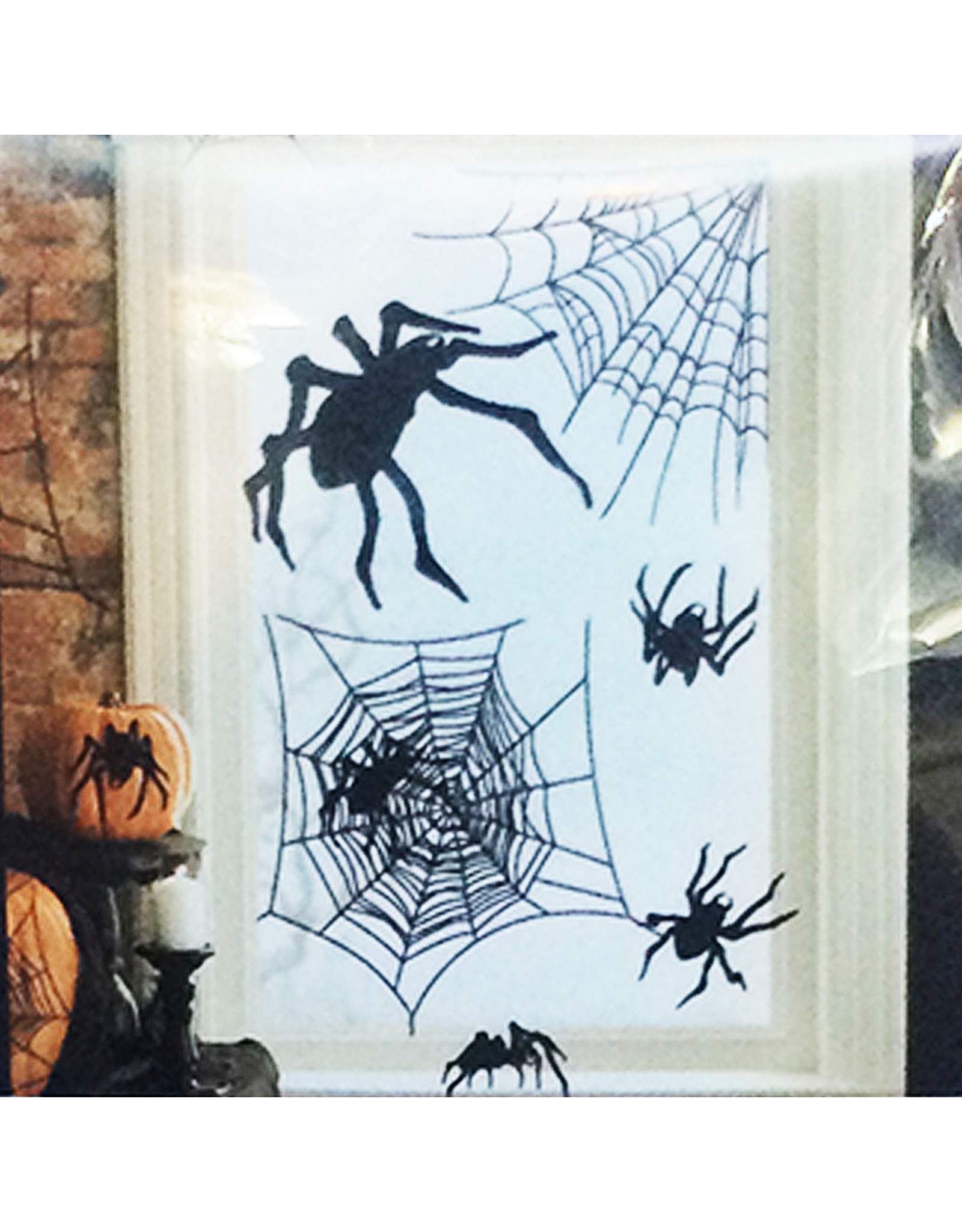 Darice Halloween Removable Wall Art Decals 2 Sheets - Spiders