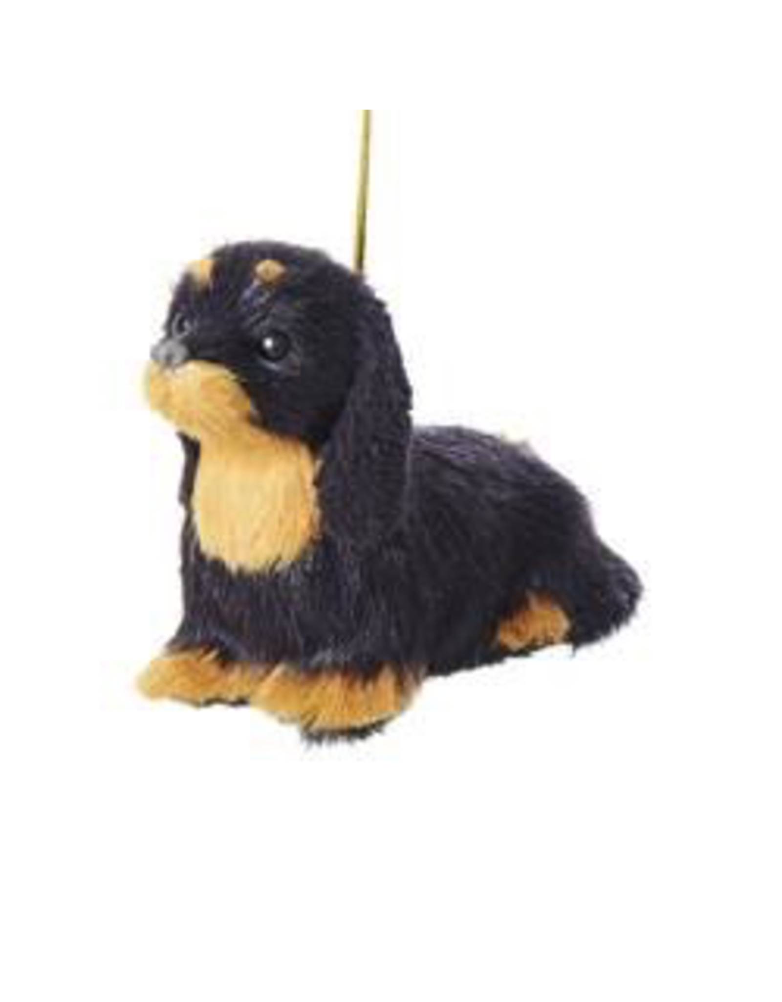 Kurt Adler Christmas Ornament Plush Dog Dachshund 4 inch