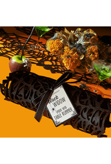 Twos Company Halloween Table Runner 47 Inch Black Widow Spider Web