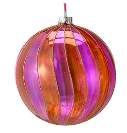 Pink Handmade Glass Decoration Eyeball Style Embossed Ornaments 