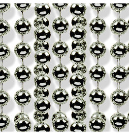 Kurt Adler Christmas Garland Shatterproof Silver Bead Garland 18FT Roll 7mm