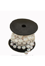 Kurt Adler Iridescent Beaded Garland 18ft 8mm Shatter-proof Beads