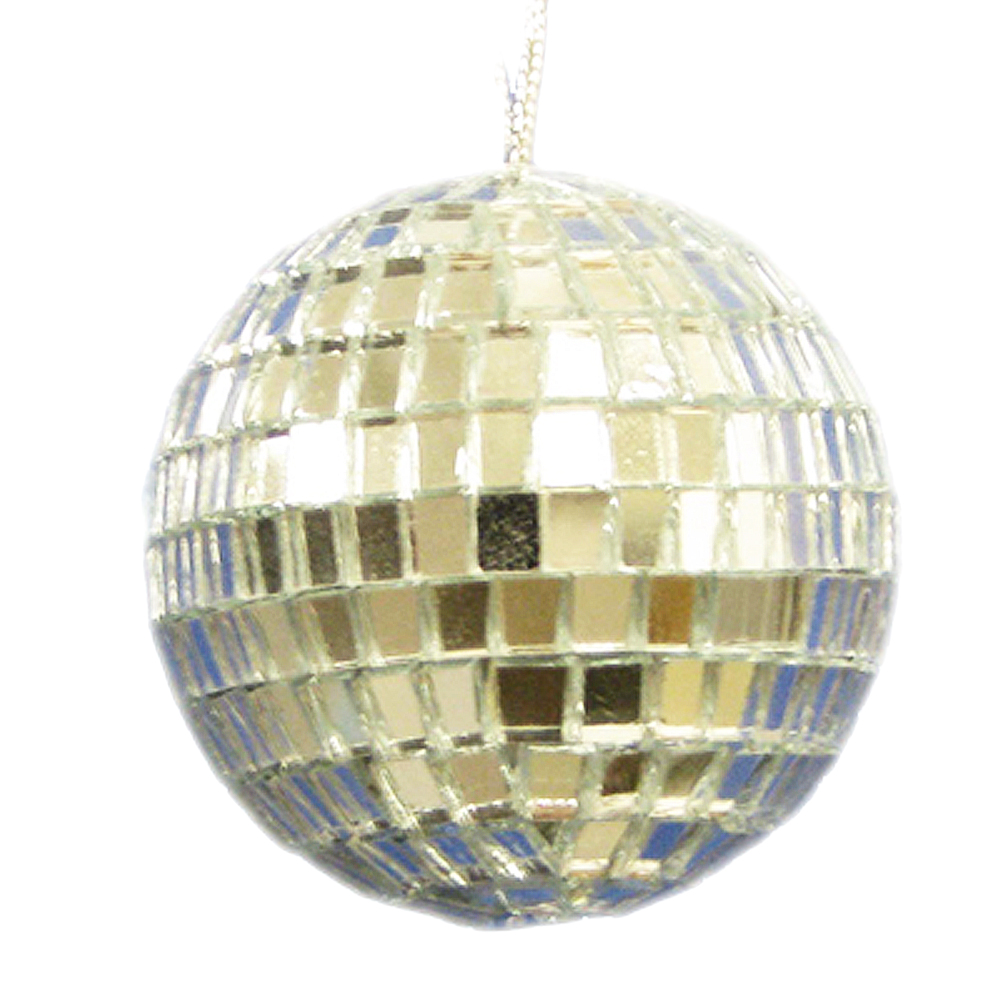 Kurt Adler Mirror Ball Ornaments 4inch Disco Balls Set of 4 Digs N Gifts