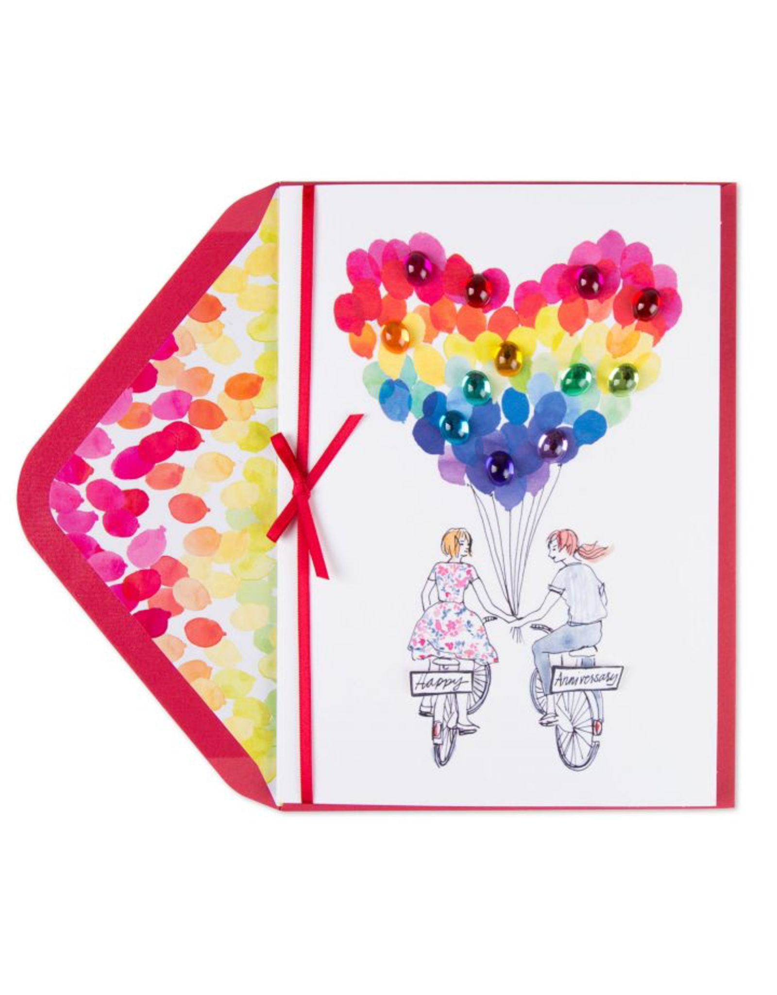 PAPYRUS® Anniversary Card Lesbian Mrs Mrs Bicycle Girlfriends