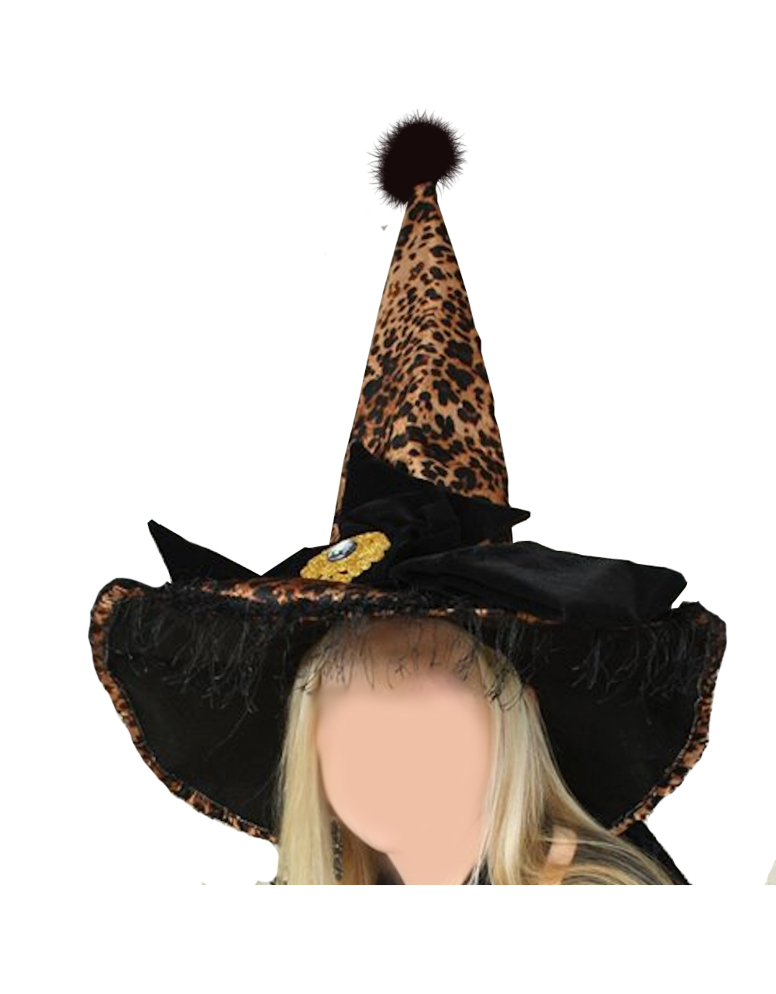 Gallerie II Halloween Witch Hat Leopard - Halloween Costumes