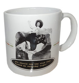 MikWright Greeting Cards Coffee Mug You Should of Seen the Stud that Bucked Me Saturday Night