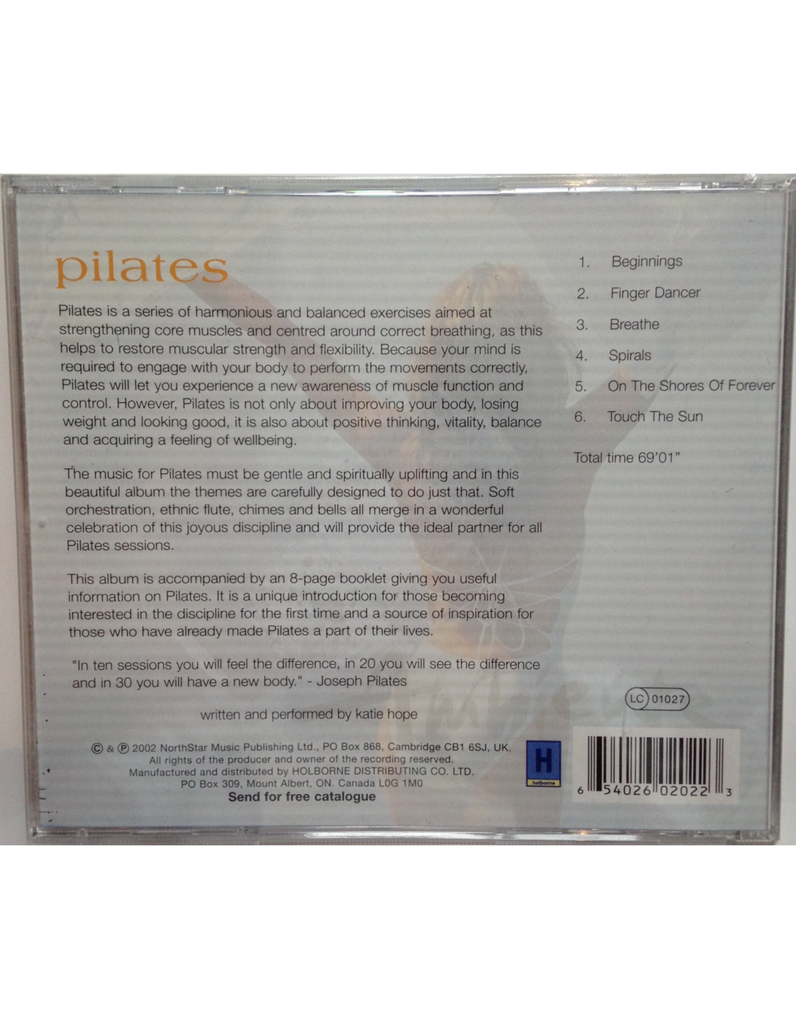 Sugo Music Ambients The Art of Well-Being CD Pilates