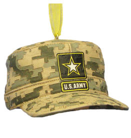 Kurt Adler Army Combat Uniform Cap Military Christmas Ornament