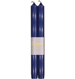 Caspari Crown Candles Tapers 10 inch 2pk Marine Blue