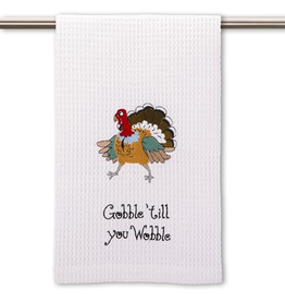 Peking Handicraft Thanksgiving Kitchen Towel Gobble Till You Wobble