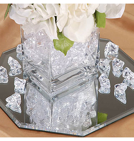 Darice Acrylic Ice Nuggets 8oz Pack Clear Acrylic Ice Decoration