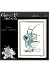 Constance Kay Art Card Hook Line and Sneaker