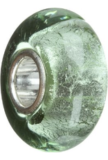 Chamilia Charm Murano Glass Bead O-70 Green with Silver