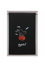 Peking Handicraft Halloween Hand Towels Boo w Bats n Cat on Pumpkin Towel