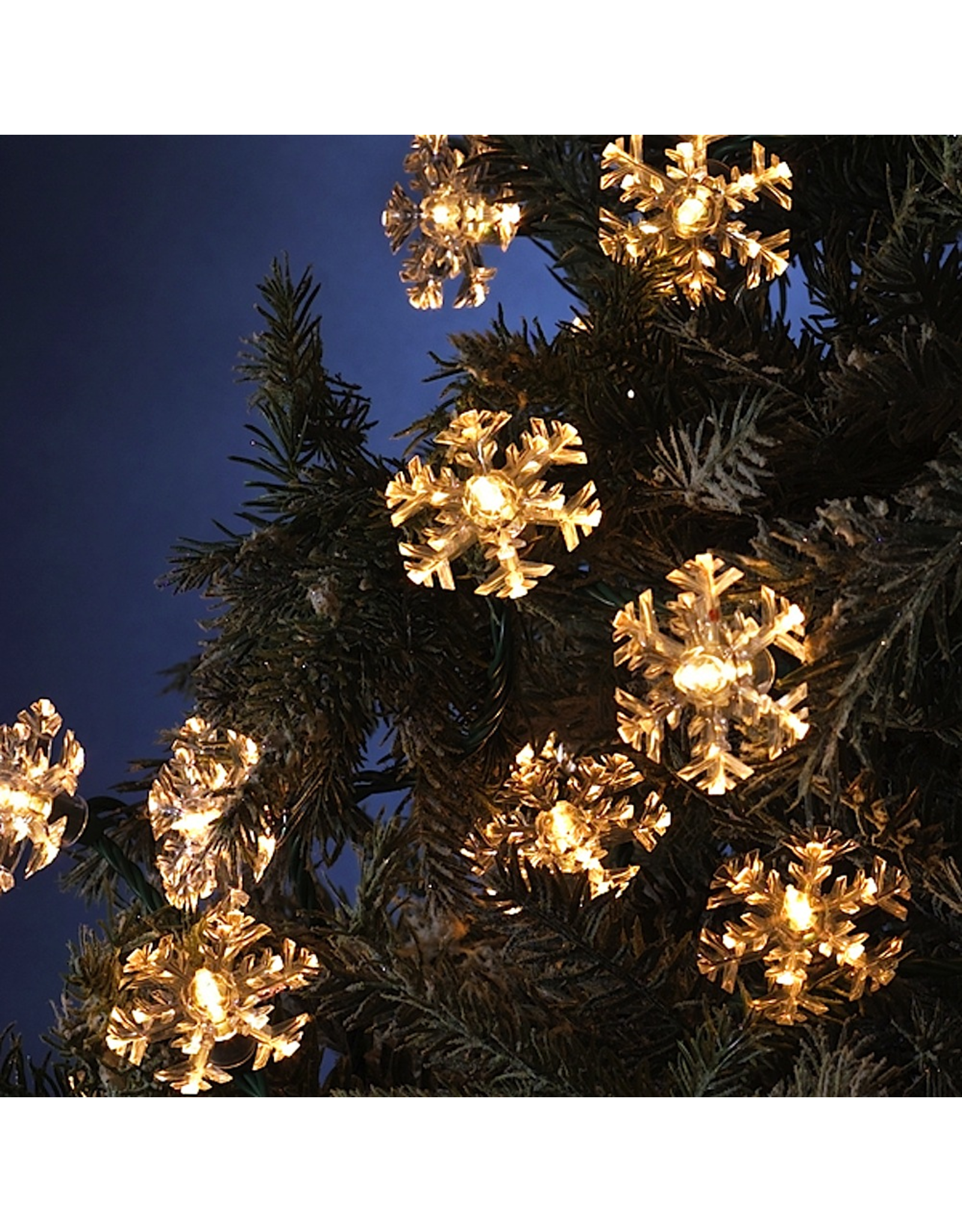 Kurt Adler Christmas 35 Light Double Layer Snowflake Light Set