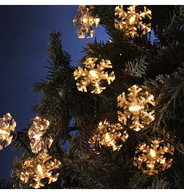 Kurt Adler Christmas 35 Light Double Layer Snowflake Light Set