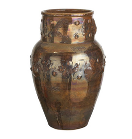Luster Vase Umbrella Stand Bucchero