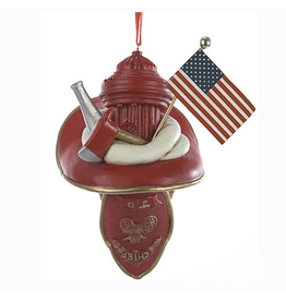 Kurt Adler Fireman Hat Ornament