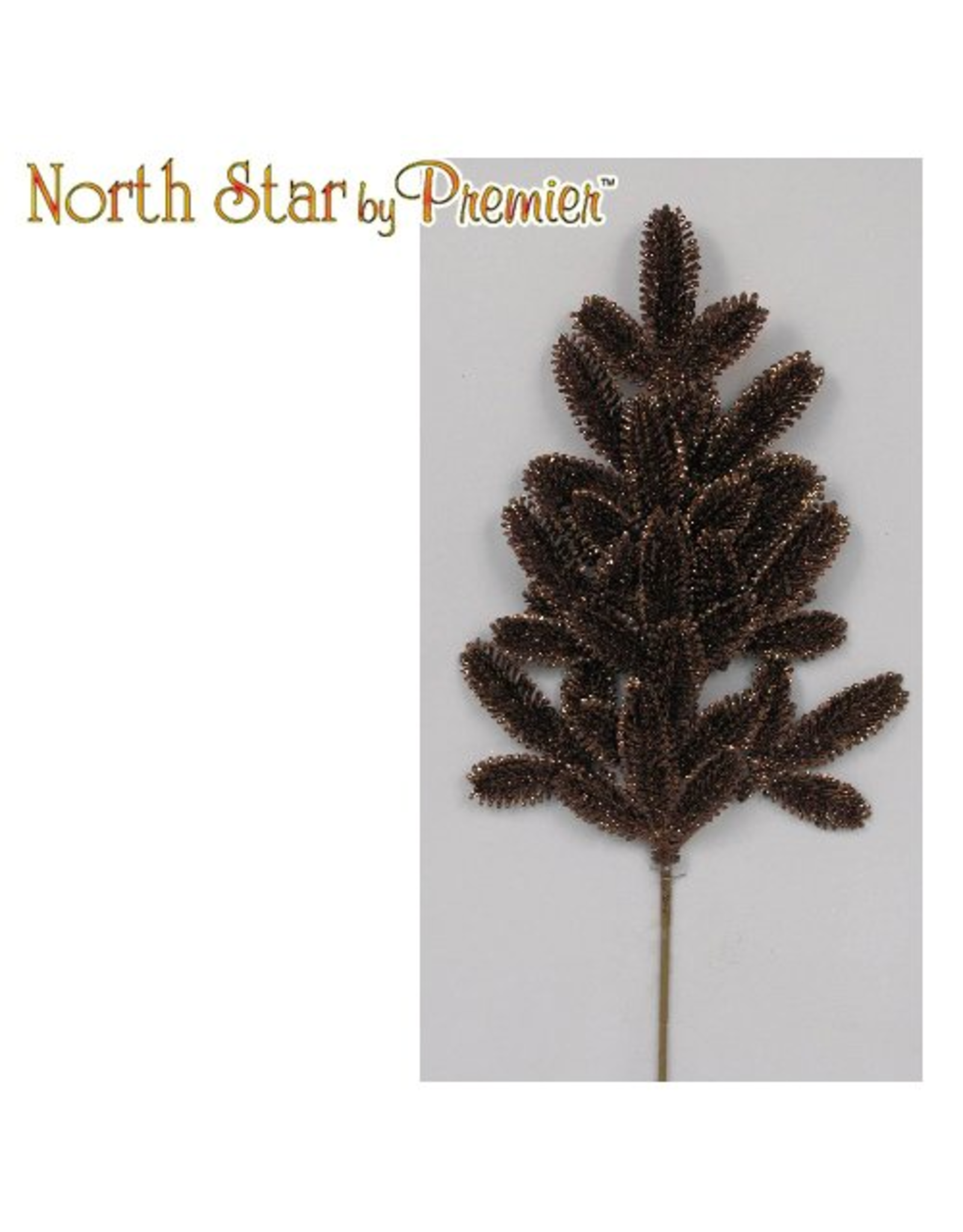 Premier Christmas Floral Spray Glittered Pine Spray 23L