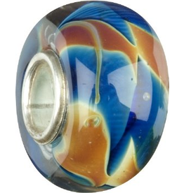 Chamilia Charm Murano Glass Bead OB-106 Deep Waters