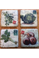 Mark Roberts Home Decor Garden Drink Beverage Coaster Set of 4