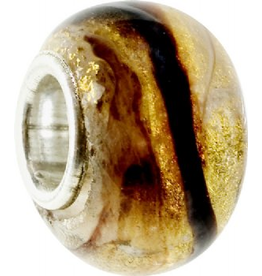 Chamilia Charm Murano Glass Bead O-24 Swirl Earth