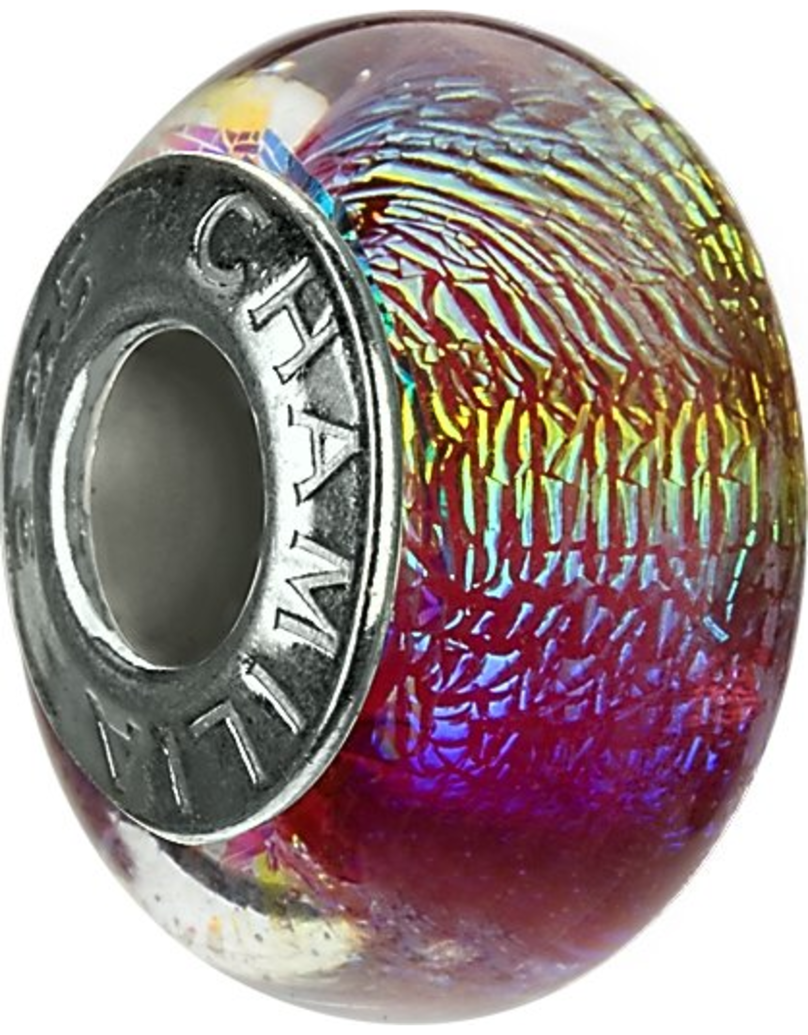 Chamilia Charm Murano Glass Bead OB-175 Pink Spectrum