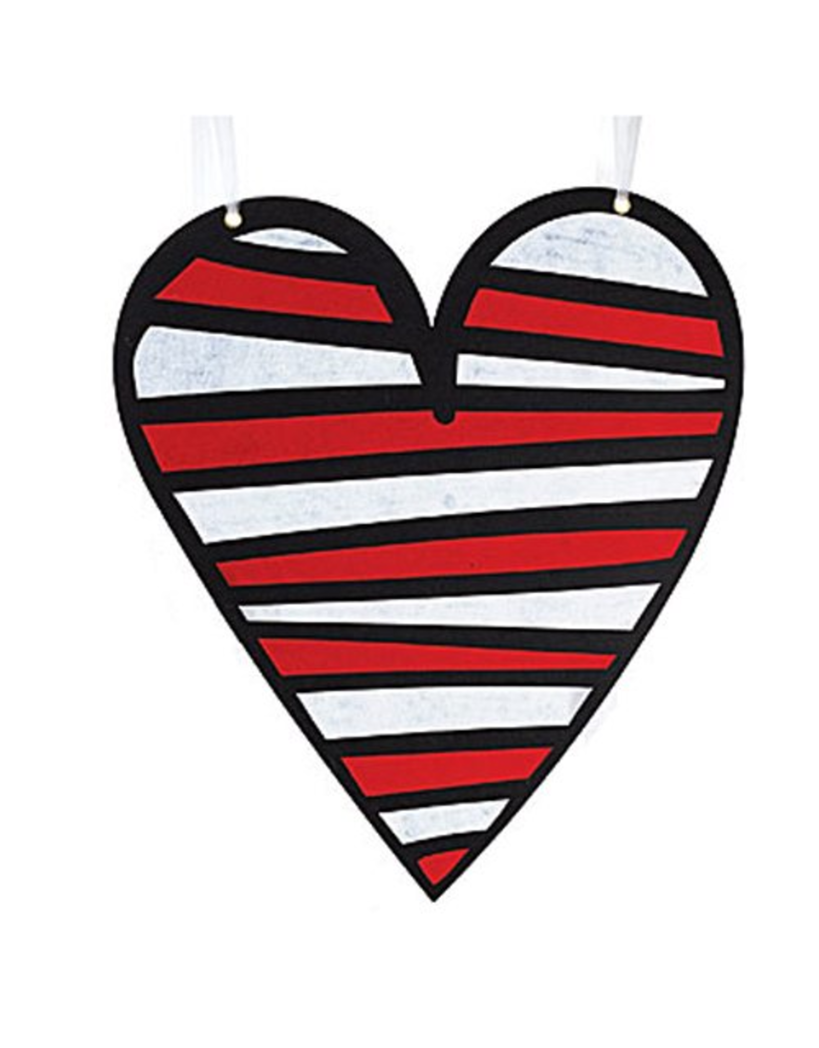 Burton and Burton Love Valentines Decor Hanging Felt Heart Md